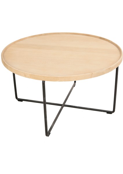 Gan Decor Naturel Meşe Orta Sehpa 80 x 80 x 45 cm