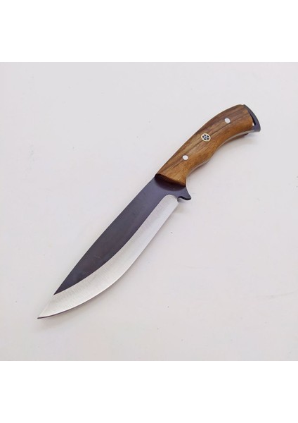 El Yapımı Bushcraft Kamp Bıçağı Kök Ceviz Kabze Paslanmaz Av Bıçağı Deri Kılıflı indirimleri