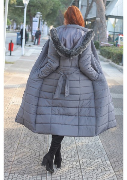 Günlük Kışlık Tam Boy Şişme Kadın Mont TR180GRI modelleri
