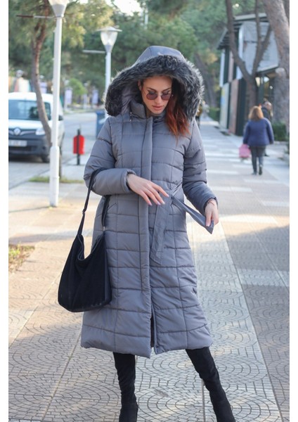 Günlük Kışlık Tam Boy Şişme Kadın Mont TR180GRI indirimleri