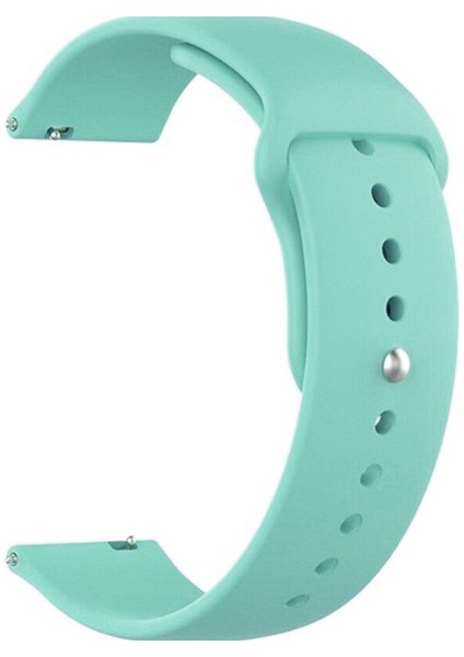Samsung Galaxy Watch 4 40 mm R860 Için Spor Silikon Kordon Deniz Yeşili