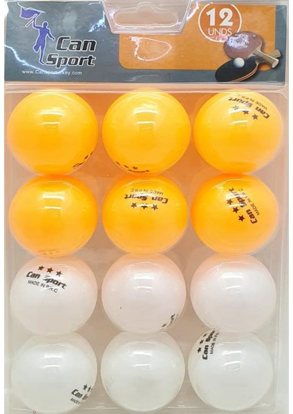 Pinpon Topu 12 Adet - Pinpon-12