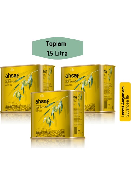 Riviera Zeytinyağı 500 ml -Teneke (3'lü Ekonomik Paket )