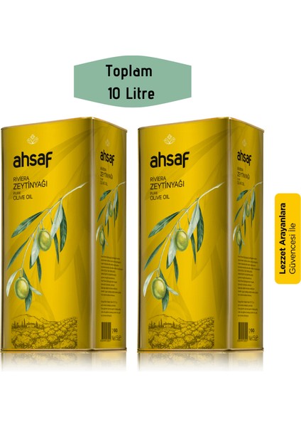 Riviera Zeytinyağı 5L-Teneke (2'li Ekonomik Paket)
