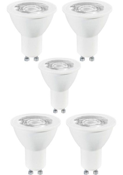 5 Adet 7 Watt Amber Işık 1. Sınıf Ultra Kalite GU10 Duy LED Ampul