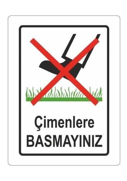 Ekstrafıx Cımlere Basmayınız Levhası (YUL-419)