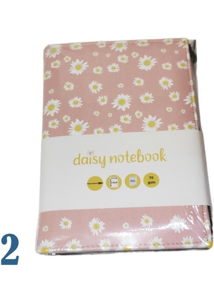 Lız Defter Papatya Desenlı Fermuarlı (Ptfrd)