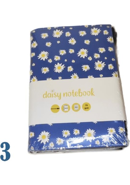 Lız Defter Papatya Desenlı Fermuarlı (Ptfrd)