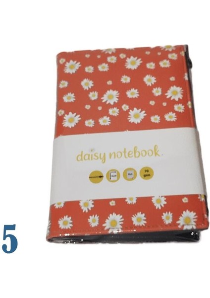 Lız Defter Papatya Desenlı Fermuarlı (Ptfrd)
