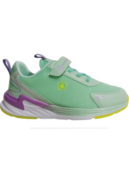 Yeşil Mor Cırtlı Sneakers Spor Ayakkabı