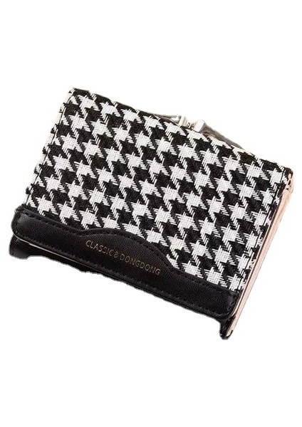 Kadın Cüzdan Moda Kısa Toka Kontrast Renkli Katlanır Balıksırtı Debriyaj Çanta (Yurt Dışından)