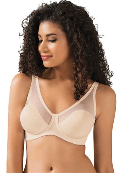 Lejardin Kadın Sütyen Tül Kaplı Soft Cup