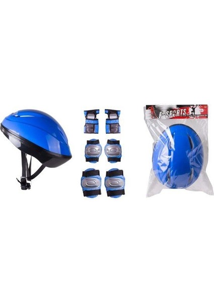 Kask Dizlik Dirseklik Koruyucu Set Paten Scooter Kay Kay Koruyucu Set