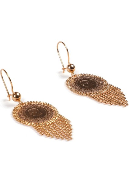 Çeyrek Liralı Sallantılı Küpe fiyatları