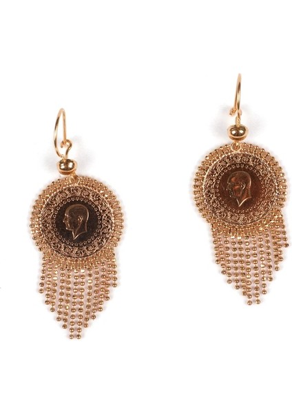 Çeyrek Liralı Sallantılı Küpe modelleri