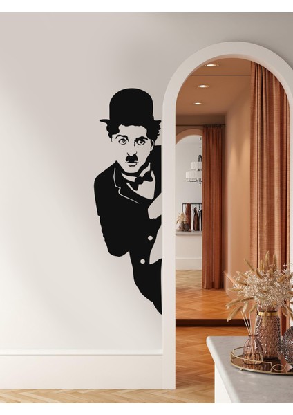 Charlie Chapline Dekoratif Duvar Sticker - Duvar Dekoru modelleri