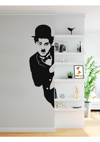 Charlie Chapline Dekoratif Duvar Sticker - Duvar Dekoru fırsatları