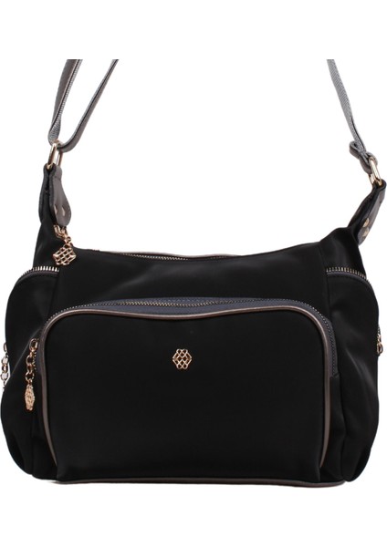 1398 Siyah Kurşun Suni Deri Bayan Çapraz Omuz Çantası modelleri