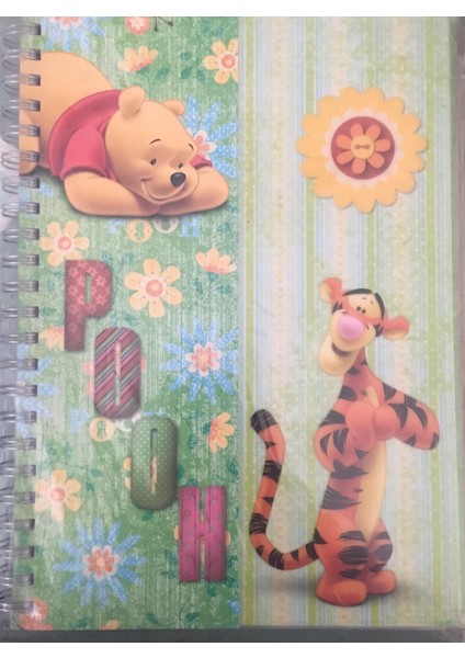 Winnie The Pooh A4 Spiralli PP Kapak 5 Subject 150 Yaprak Kareli Defter