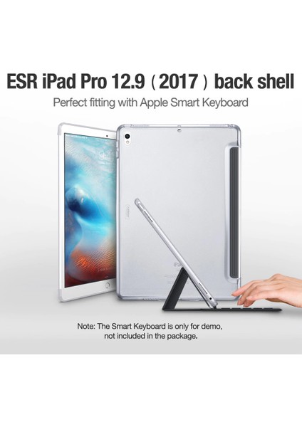 Apple ipad Pro 12.9 (2.nesil) 2017 Seri A1670,A1671,A1821 Stand Üzerinde Kullanmaya Özel Kapaksız Smart Kılıf