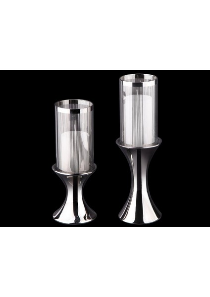 Porselen Ayaklı Şamdan 2'li 31 x 25 cm