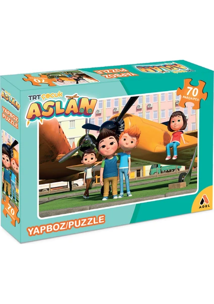 Trt Çocuk Aslan 70 Parça Kutulu Puzzle