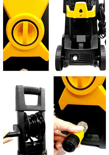 Italian Technology 130 Bar 1500 W Yüksek Basınçlı Bahçe ve Oto Yıkama Makinesi