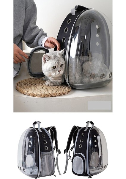 Astronot Şeffaf Kedi Köpek Taşıma Çantası