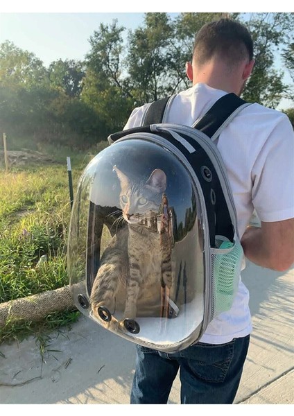 Astronot Şeffaf Kedi Köpek Taşıma Çantası indirimleri