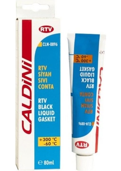Rtv Otomatik Siyah Sıvı Conta 80 ml