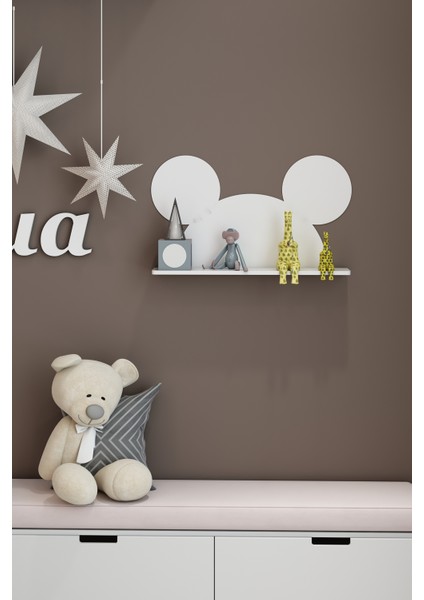 Montessori Mickey Raf Kitaplık Duvar Rafı fiyatları