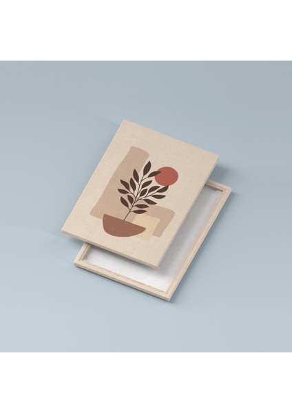 Minimal Botanik Bitkiler Kanvas Duvar Tablosu 3'lü Tablo Seti 40X55CM Botanical Wall Art Canvas