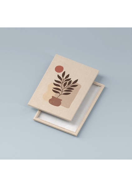 Minimal Botanik Bitkiler Kanvas Duvar Tablosu 3'lü Tablo Seti 40X55CM Botanical Wall Art Canvas
