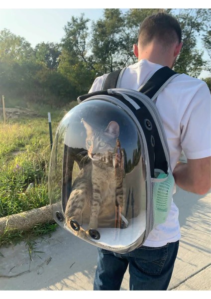 Astronot Kedi Taşıma Çantası 2022 Model Kedi Köpek Taşıma Sırt Çantası 45X30X23 cm