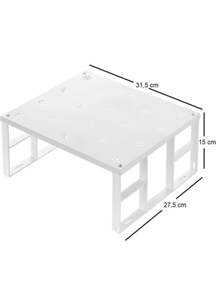 Dolap Içi Düzenleyici Raf Tabak Bardak Rafı Metal Raf 2'li modelleri