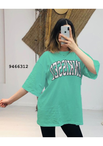 T-Shirt 9466312 Sunkissed Baskılı Oversize