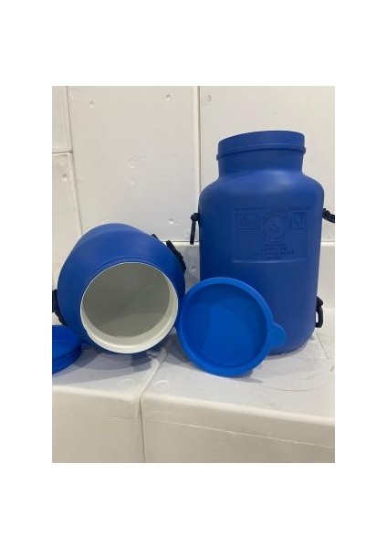 40 Litre Varil Bidon Süt Güğümü Tarım Bakanlığı Onaylı Içi Beyaz Kaplamalı Silikonlu Geçmeli Kapak