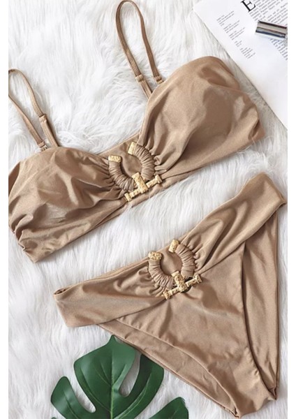 Golden Dream Luxury Bikini - Bej