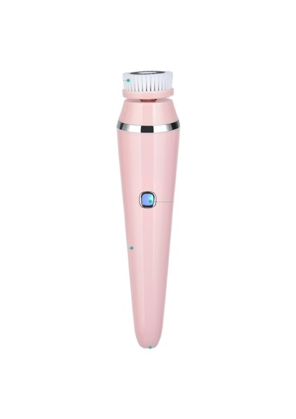 Elektrik 4in1 Yüz Temizleme Fırça Sonic Blackhead Peeling Silikon Yüz Temizleyici Cilt Sıkma Masaj Home Spa Cilt Bakımı | Elektrikli Yüz Temizleme Cihazları (Pembe)