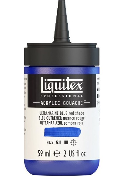 Professional Akrilik Guaj Boya 59 ml Ultramarine Blue Red Shade 382 S1 fiyatları