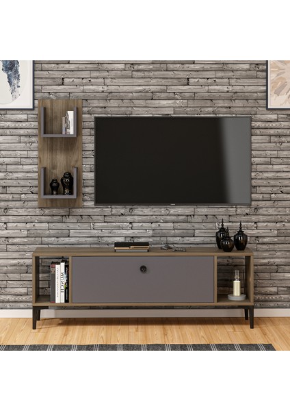 Ida Dekor Maya Tv Ünitesi Ceviz - Antrasit
