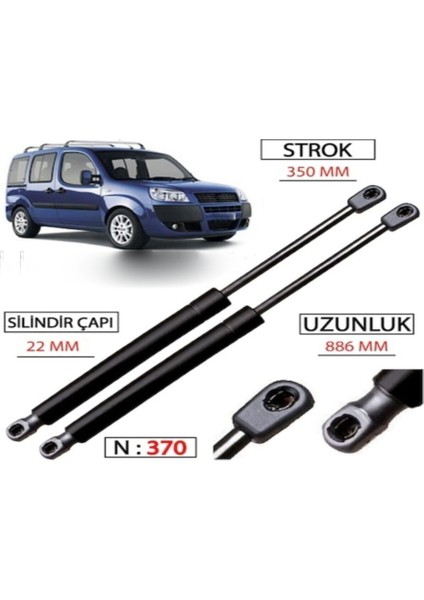 Fiat Doblo Bagaj Amortisörü 2001-2010 Takım 2 Adet