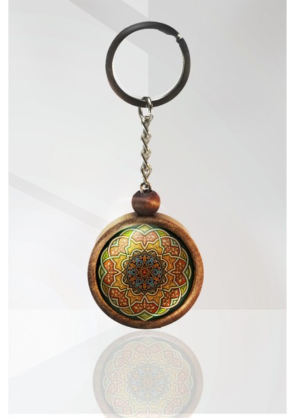 Mandala Ahşap Anahtarlık