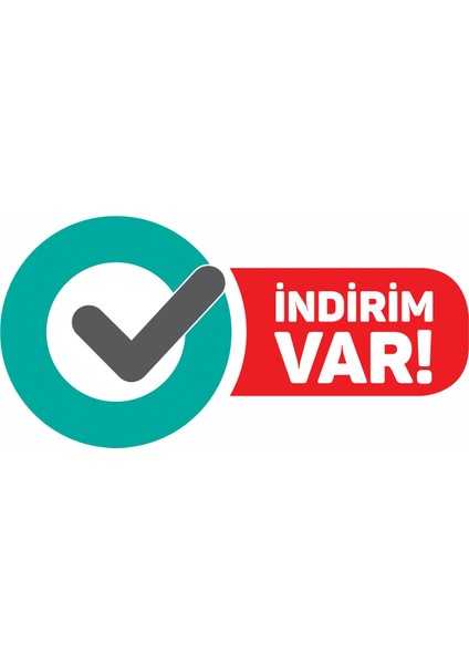 Indirim Var Etiketi Kendinden Yapışkanlı 40 x 20 cm