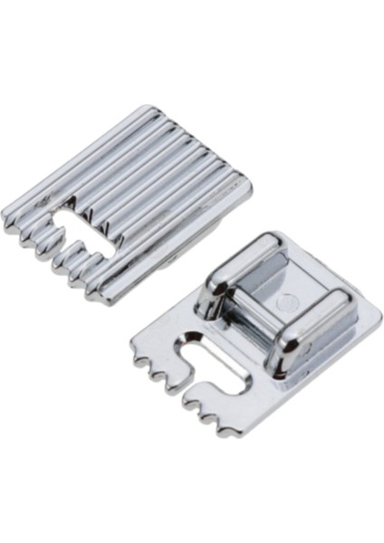 Zetina Bernina Janome Çift Iğne ve Nervür Ayak Set (Iğne Paket Içinde 2mm,3mm ve 4 Mm'dir.)