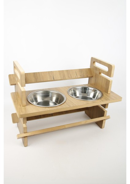 Kademeli Ahşap Büyük Irk Köpek Mama Kabı Standı Kedi Su Kabı Xlarge modelleri