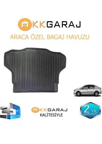 Kkgaraj Renault Symbol 2013+ Araca Özel 3D Paspas