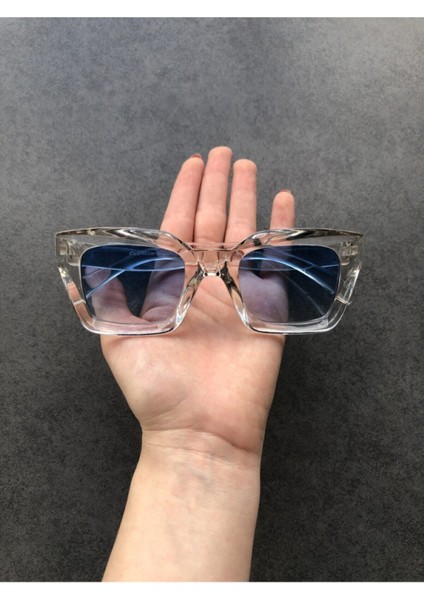 Şeffaf Mavi Camlı Kadın Güneş Gözlüğü fiyatları