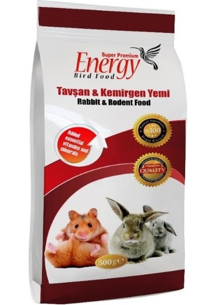 Tavşan & Kemirgen Yemi 500 gr x 12 Adet fiyatları
