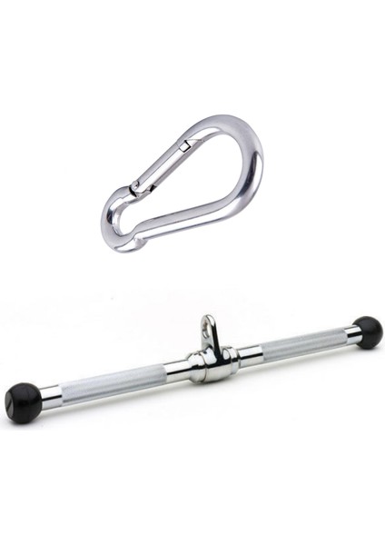Profesyonel Lat Triceps Bar 30 cm Kanca Hediyeli